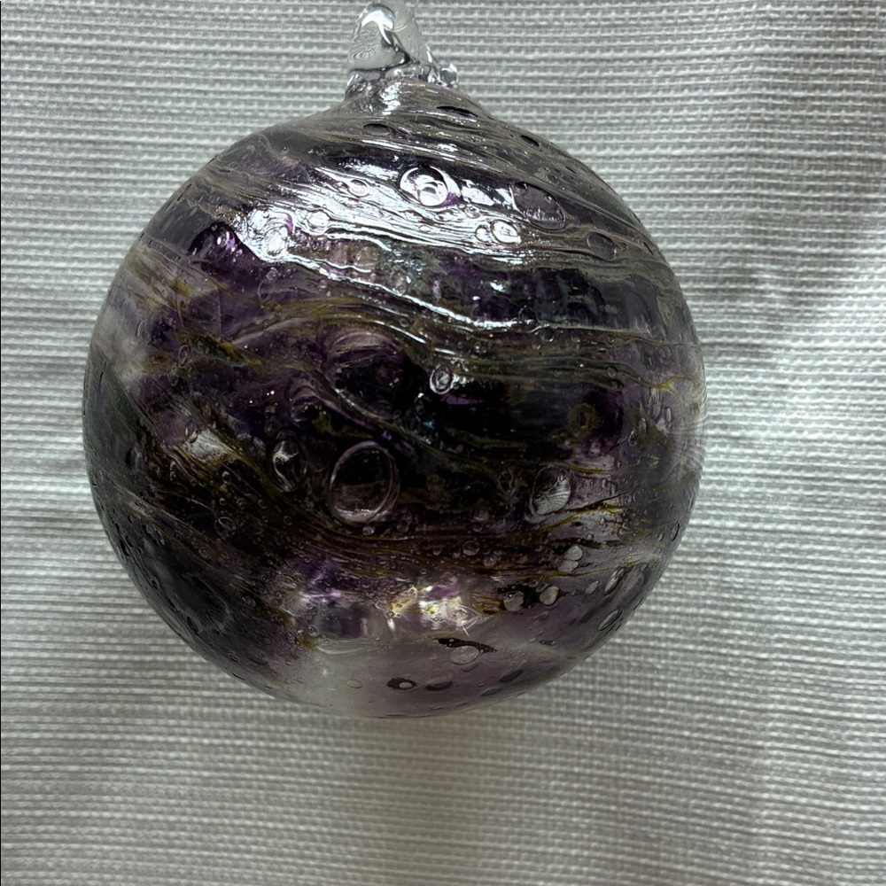 Elegant Purple Glass Ornament
